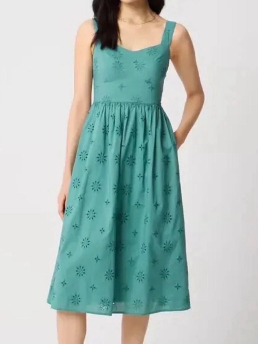 J. Crew Factory eyelet dress 100% cotton